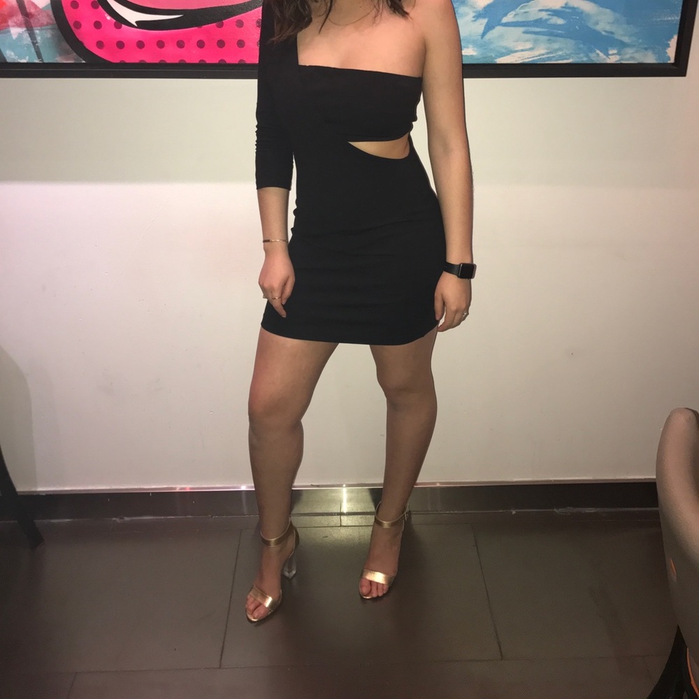 Mini black dress